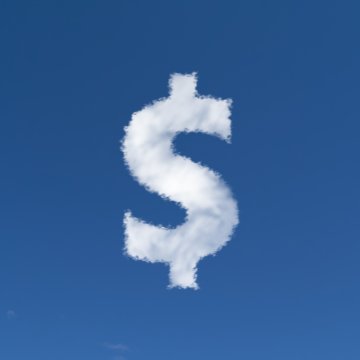 zenmate vpn service cost pricing dollar shaped cloud blue sky background